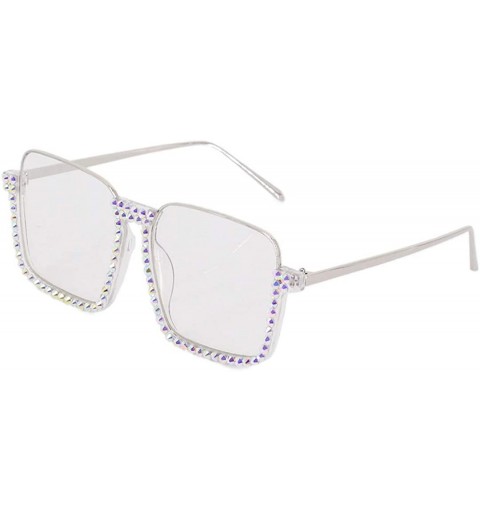 Oversized Bee Pilot Sunglasses Oversize Metal Frame Vintage Retro Men Women Shades - Transparent229 - CH18ZYLQKUG $34.94