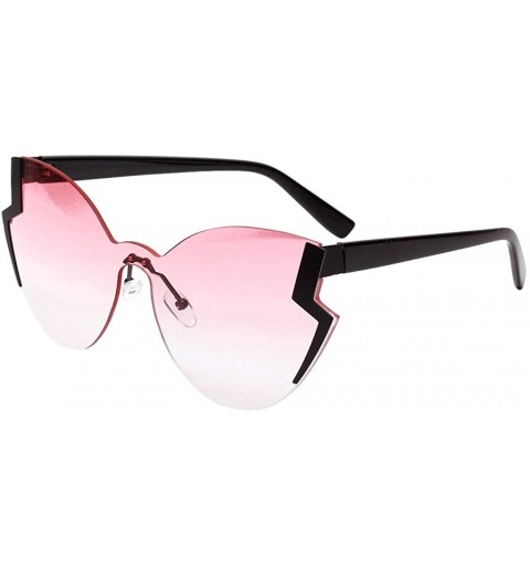 Wrap Radiation Protection Sunglasses - Retro Fashion Irregular Shape Sun Glasses - A - CF18QOACYE8 $19.54