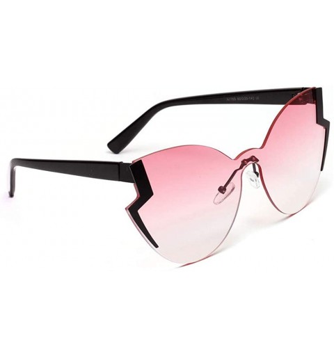 Wrap Radiation Protection Sunglasses - Retro Fashion Irregular Shape Sun Glasses - A - CF18QOACYE8 $12.06