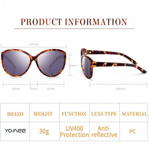 Oversized Oversized Classic Black Womens Sunglasses - UV400 Lens - with Zipper Case - Brown - CI18ROMCYNR $11.36