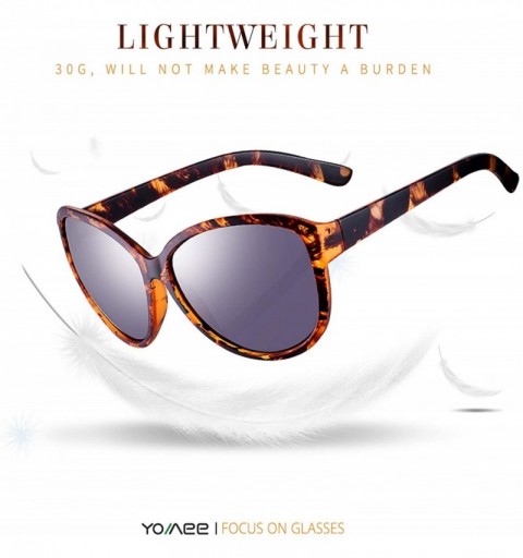 Oversized Oversized Classic Black Womens Sunglasses - UV400 Lens - with Zipper Case - Brown - CI18ROMCYNR $11.36