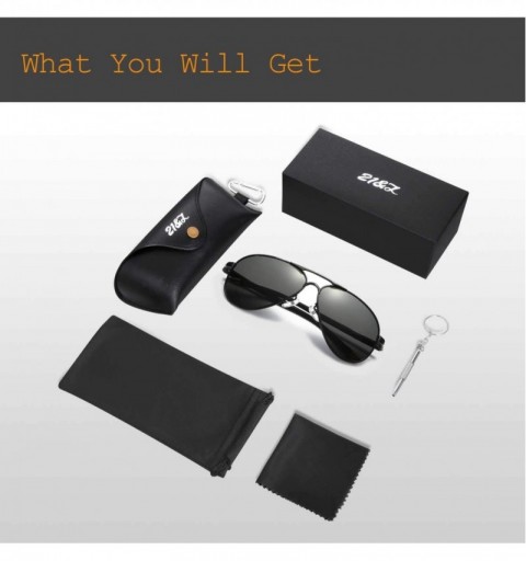 Sport Men Premium Classic Aviator Polarized Sunglasses 100% UV Protection Sun Glasses Shades - Silver - CB18HZYOD6U $33.33
