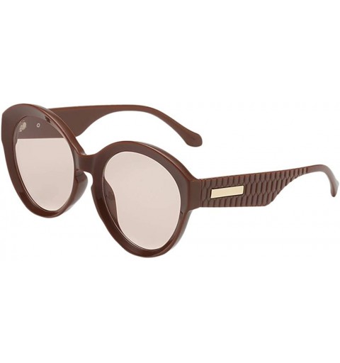 Round Fashion Man Irregular Shape Retro Sunglasses Women Glasses Vintage Style - B - C518UQICD6E $10.93