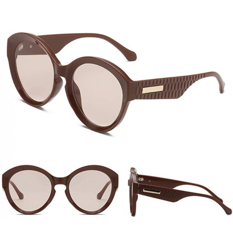 Round Fashion Man Irregular Shape Retro Sunglasses Women Glasses Vintage Style - B - C518UQICD6E $10.93