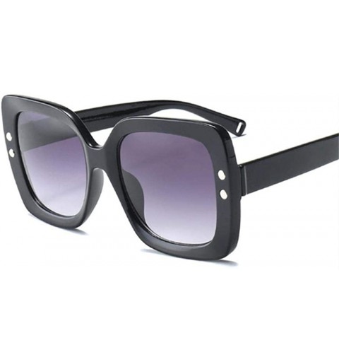 Oversized Oversized Sunglasses Women Fashion Brand Transparent Gradient Black As Picture - Pink - C318YLZA4DH $11.34