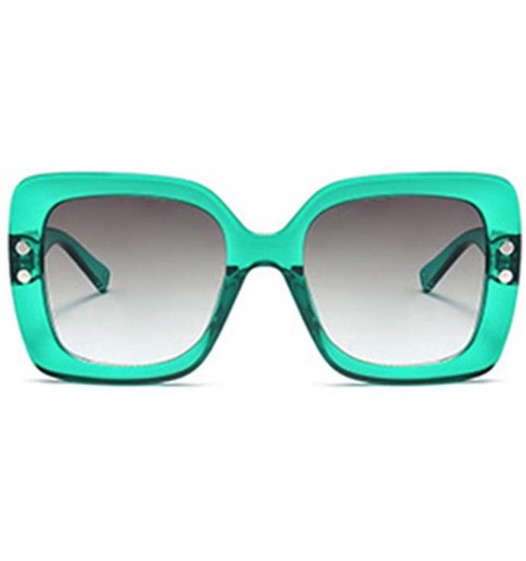 Oversized Oversized Sunglasses Women Fashion Brand Transparent Gradient Black As Picture - Pink - C318YLZA4DH $11.34