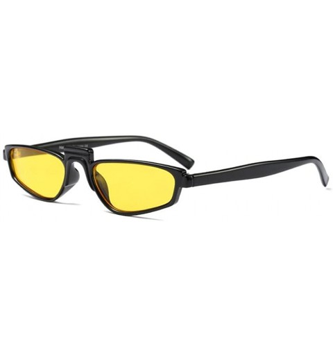 Oversized Unisex Retro Vintage eyewear Fashion Small Square Frame Mini Sunglasses - C5 - C418CIDI60S $44.45