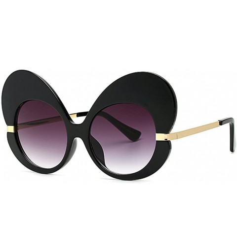 Butterfly Fashion Cat Eye Sunglasses Women Oversize Butterfly Frame Sun Glasses - C4 - C518G93XHAH $18.61