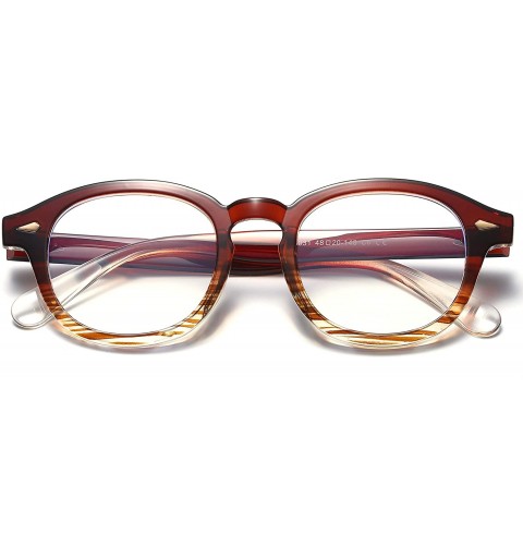 Round Vintage Johnny Depp Round Sunglasses Tint Lens Nerd Colorful Eyewear See Through Film Tony stark Glasses - 7 - CK18AK67...