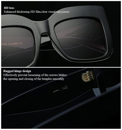Square Non-Polarized Square Durable Sunglasses for Women Outdoor Fishing Driving - Transparent - CU18DC9L7SG $15.11