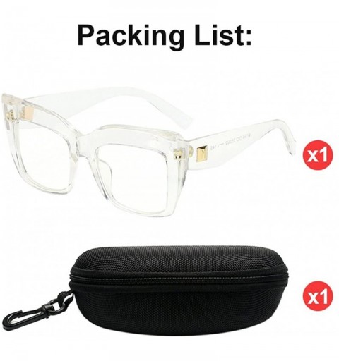 Square Non-Polarized Square Durable Sunglasses for Women Outdoor Fishing Driving - Transparent - CU18DC9L7SG $15.11