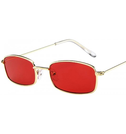 Square Rectangular Protection Sunglasses Lightweight Colorful - CM18QG9AOGI $8.12