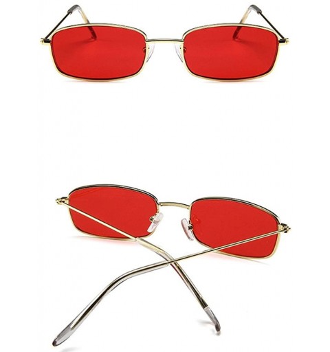 Square Rectangular Protection Sunglasses Lightweight Colorful - CM18QG9AOGI $8.12