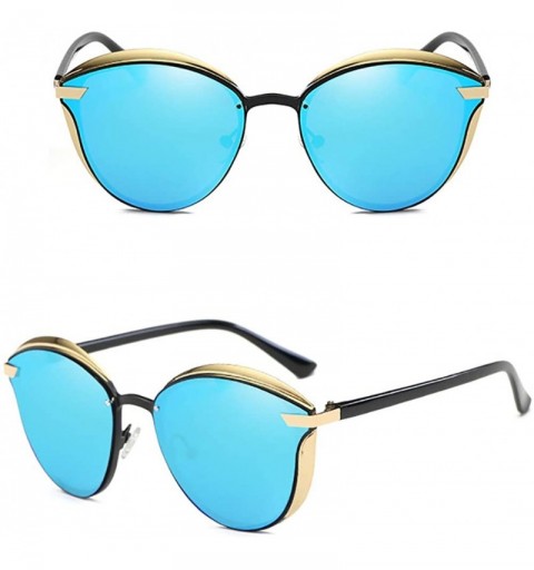 Goggle Metal Square Sunglasses-Polarized Classic Shade Glasses-Fashion Plastic Frame - D - C1190ECNH2Z $33.03