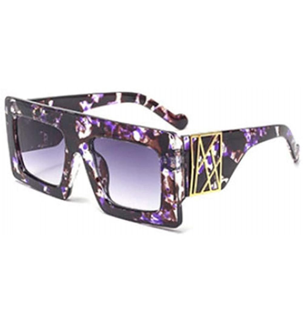 Square Oversized Sunglasses Arrival Vintage Designer - C3 - CC197ZH5AMD $10.53