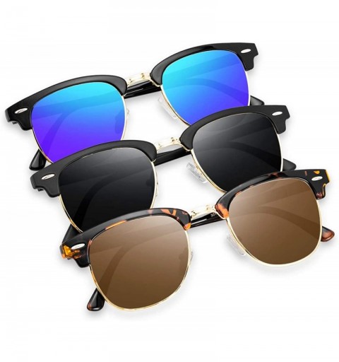Round Unisex Polarized Sunglasses for Men and Women Brand Designer Classic Sun glasses UV400 Protection - 407672 - CQ18XS4450...