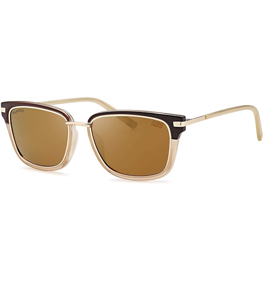 Sport Premium HIC Polarized Sunglasses-Stainlesssteel-TR90-Pro Fashion Sport Sunglasses Mae/Tessa - Gold Black - C518XUSKU2X ...