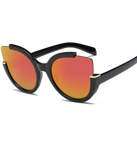 Oversized Women Vintage Irregular Frame Sunglasses Summer Unisex Fashion Casual Sunglasses - E - C418SX5LTDL $9.51