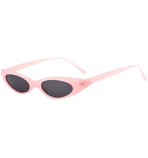 Oval Sunglasses Vintage Rapper Glasses Eyewear - D - CY18QSMR3H4 $22.45