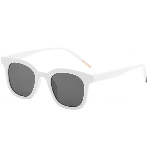 Wrap Sunglasses - Lightweight Oversized Frame Polarized Mirrored Lens Eyewear - White - CR18UC3H7I3 $18.92