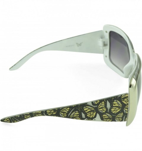 Butterfly Women's Celebrity Style Sunglasses - Oversized Retro Style - Smoke-i - CA129K9JXLZ $8.50