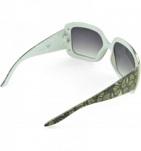 Butterfly Women's Celebrity Style Sunglasses - Oversized Retro Style - Smoke-i - CA129K9JXLZ $8.50