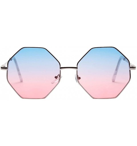 Rimless Rimless Irregular Sunglasses Lightweight Composite-UV400 Lens Glasses - Multicolor - CZ1903ZS6QA $16.31