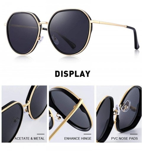 Aviator DESIGN 2019 New Arrival Women Fashion Trending Sunglasses Ladies C01 Black - C04 Silver - C318XGEHXSD $16.05