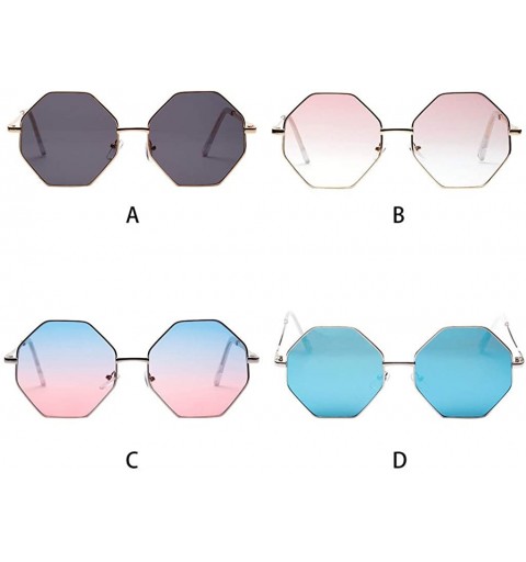 Rimless Rimless Irregular Sunglasses Lightweight Composite-UV400 Lens Glasses - Multicolor - CZ1903ZS6QA $16.31