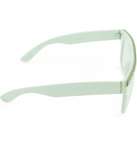 Sport Unisex Modern Bold Fashion UV Lens Sunglasses in Assorted Colors - Mogul-wht Stone - CJ129KC0S07 $7.89