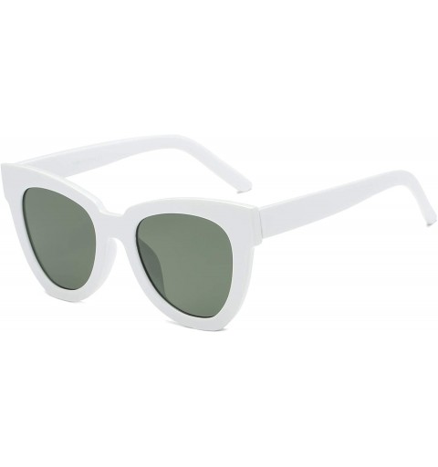 Cat Eye Women Cat Eye Fashion Sunglasses - White - CE18WR9T6H5 $21.54