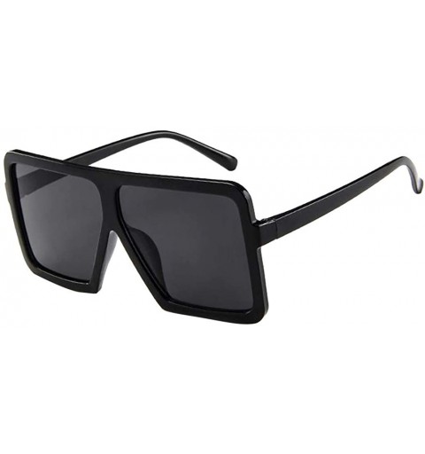 Oversized Oversized Sunglasses Polarized Fashion - Black - CG1964988UT $11.72
