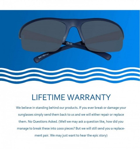 Sport Floating Polarized Sunglasses for Men Women Fishing Sailing Water Sports Eyewear UV Protection - Navy P79 - CV1935X7U85...