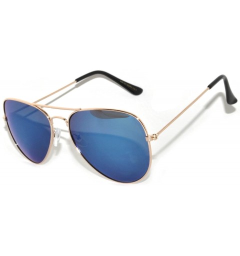 Aviator Classic Aviator Sunglasses Aviator_Mix_Colored_Lens - CM182RYZZ5U $33.19