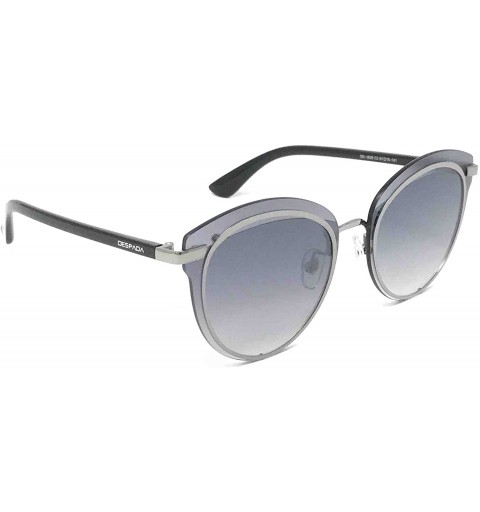 Cat Eye Polarized Women's Designer Fashion Cat Eye Metal Frame Sunglasses with UV400 Lenses - DS 1629 - Made in Italy - CT18E...