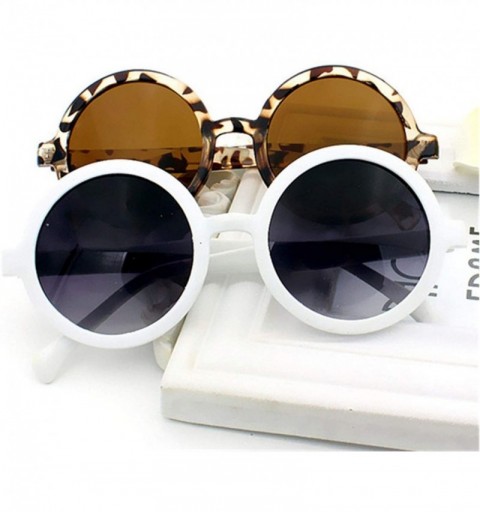 Round Vintage Round Sunglasses Women Classic Retro Coating Sun Glasses Female Male Sun Glasses - Silver - CZ18WC3YXH2 $23.97
