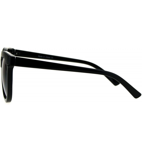 Square Womens Designer Fashion Sunglasses Stylish Chic Trendy Shades UV 400 - Black - C81876CGNEX $12.87