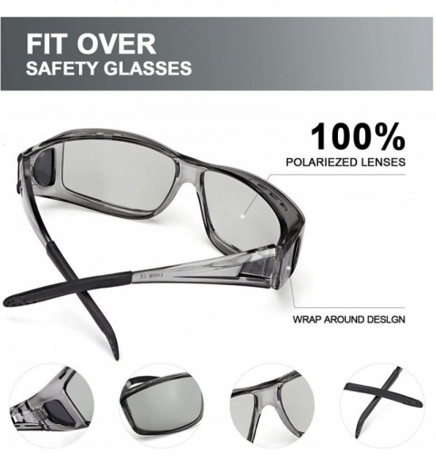 Shield Photochromic Sunglasses Activities Prescription - Grey Frame Photochromic Polarized Fit Over Sunglasses - C918S406ONT ...