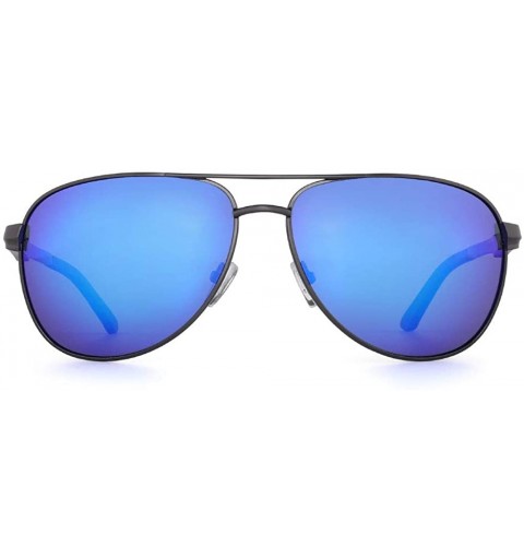 Oval Premium Aluminum Classic Polarized Sunglasses Aviator Double Bridge Rectangular For Women Men Driving - CP18DUL6XSU $11.81