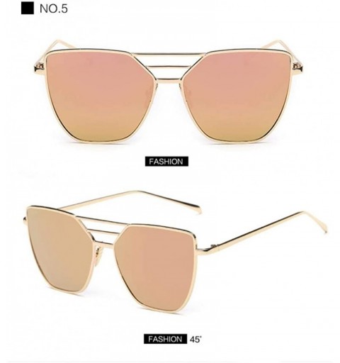 Aviator Luxury Sunglasses Women Brand Desinger Metal Mirror Sun Glasses For Women 1 - 5 - CF18XE9TUZS $8.22