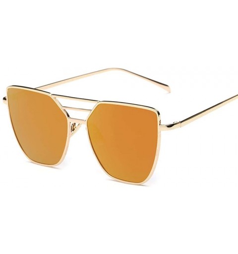 Aviator Luxury Sunglasses Women Brand Desinger Metal Mirror Sun Glasses For Women 1 - 5 - CF18XE9TUZS $8.22