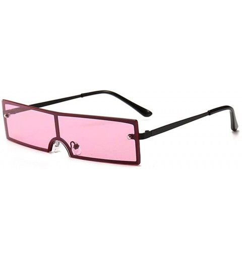 Square New Fashion Women Eyewear Casual Square Shape Sunglasses Sunglasses - Pink - CH199XIA88H $46.11