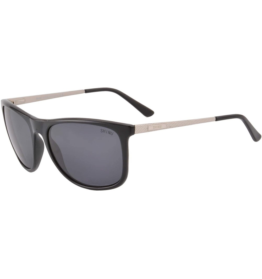 Oversized TR90 Frame Men's Myopia Polarized Sunglasses Driving Fishing Cycling Glasses-SH5001 - CI19333MXN8 $21.78