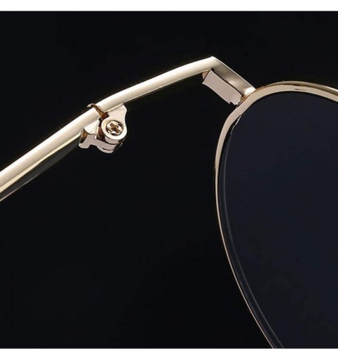 Cat Eye Unisex Vintage Cat Eye Sunglasses Retro Eyewear Fashion Big Frame Radiation Protection Sunglasses - Black - CB18SW9R3...