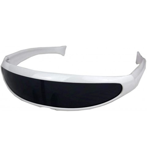 Rectangular Women Man Outdoor Fishtail Uni-lens Sunglasses-Riding Cycling Glasses Eyewear - E - CL18OZ7G0OM $10.68