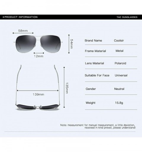 Square Sunglasses Polarized Antiglare Anti ultraviolet Travelling - Blue - CS18WKKO0WY $23.98