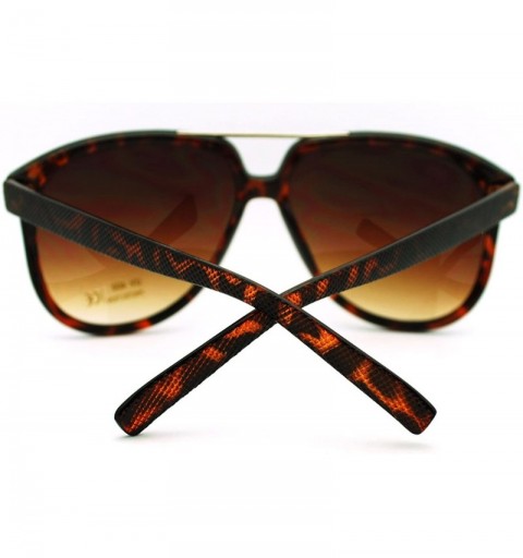 Aviator Retro Fashion Unisex Sunglasses Vintage Racer Aviators - Tortoise - C611L73AC71 $11.45