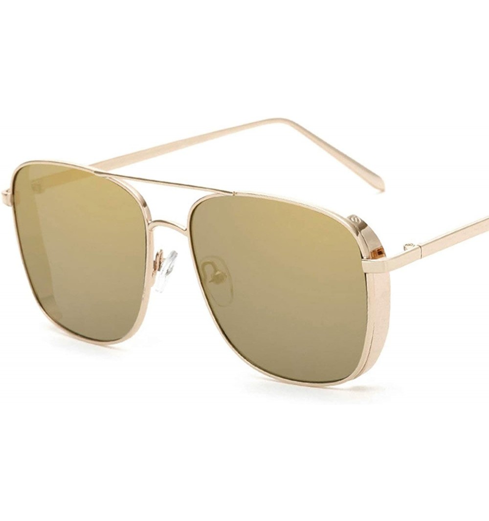 Sport Classic style Curved Trapezoidal Sunglasses for Men and Women Metal PC UV400 Sunglasses - Style 5 - C418T2THU73 $25.24