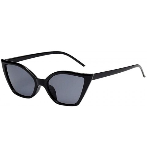 Rimless Women Men Vintage Cat Eye Unisex Sunglasses Rapper Glasses Eyewear - C - C718TSYENGM $8.88