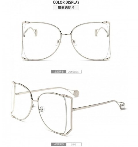 Rimless Big Box Sunglasses Female Sunglasses Retro Sunglasses - CM18X9YS9NU $47.22